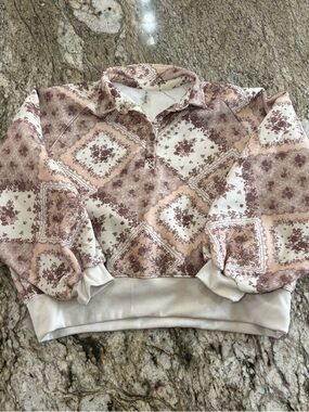 AS Revival Patterned 1/4 Zip Crewneck